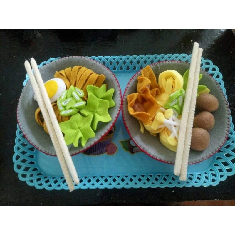 OLEHHIMA - PAKET -  ME - MAINAN EDUKASI / REPLIKA MIE AYAM / BAKSO / RAMEN / MAINAN MASAK MASAKAN