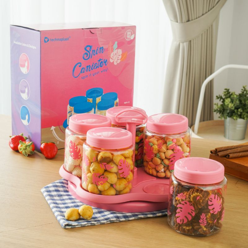 Toples Plastik Toples Putar Technoplast Spin Canister