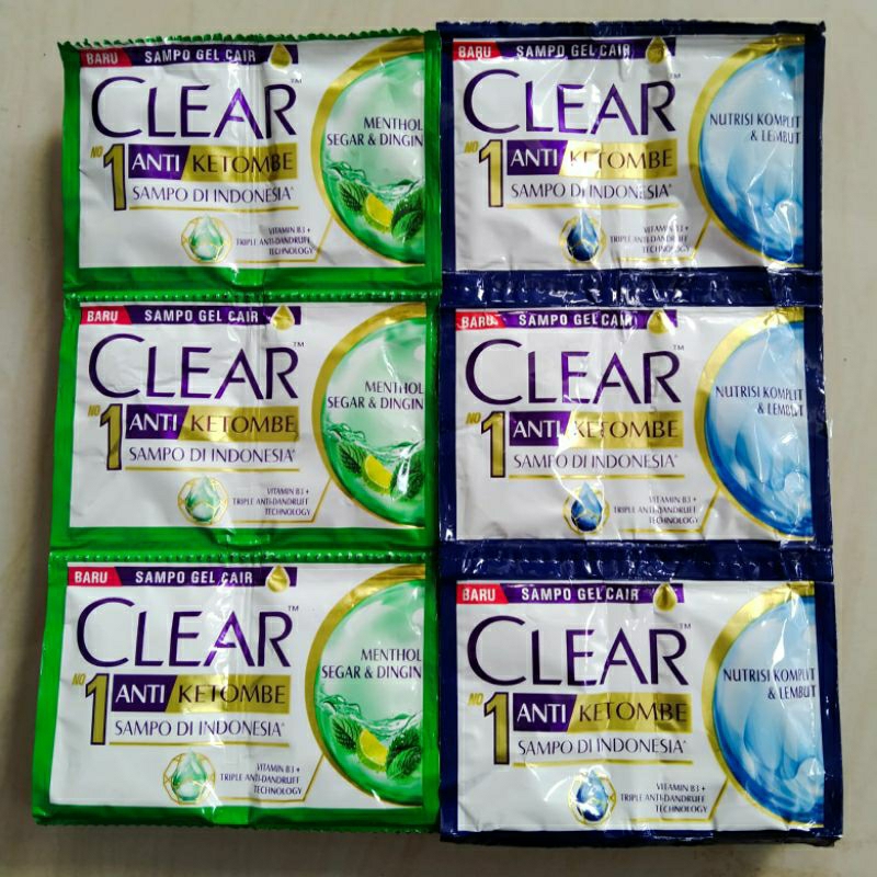 1 Renceng sampo clear ( 12 gandeng )