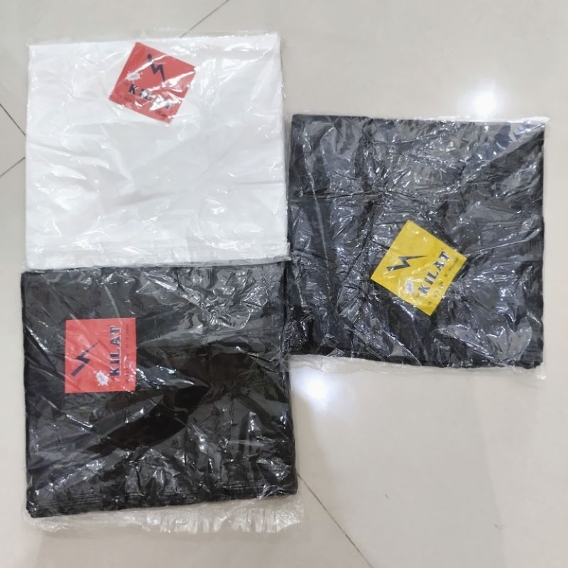 Plastik Kilat 28 Hitam Putih /Plastik Tanggung / Kantong Kresek Kilat Putih / Kresek Kilat Hitam / K