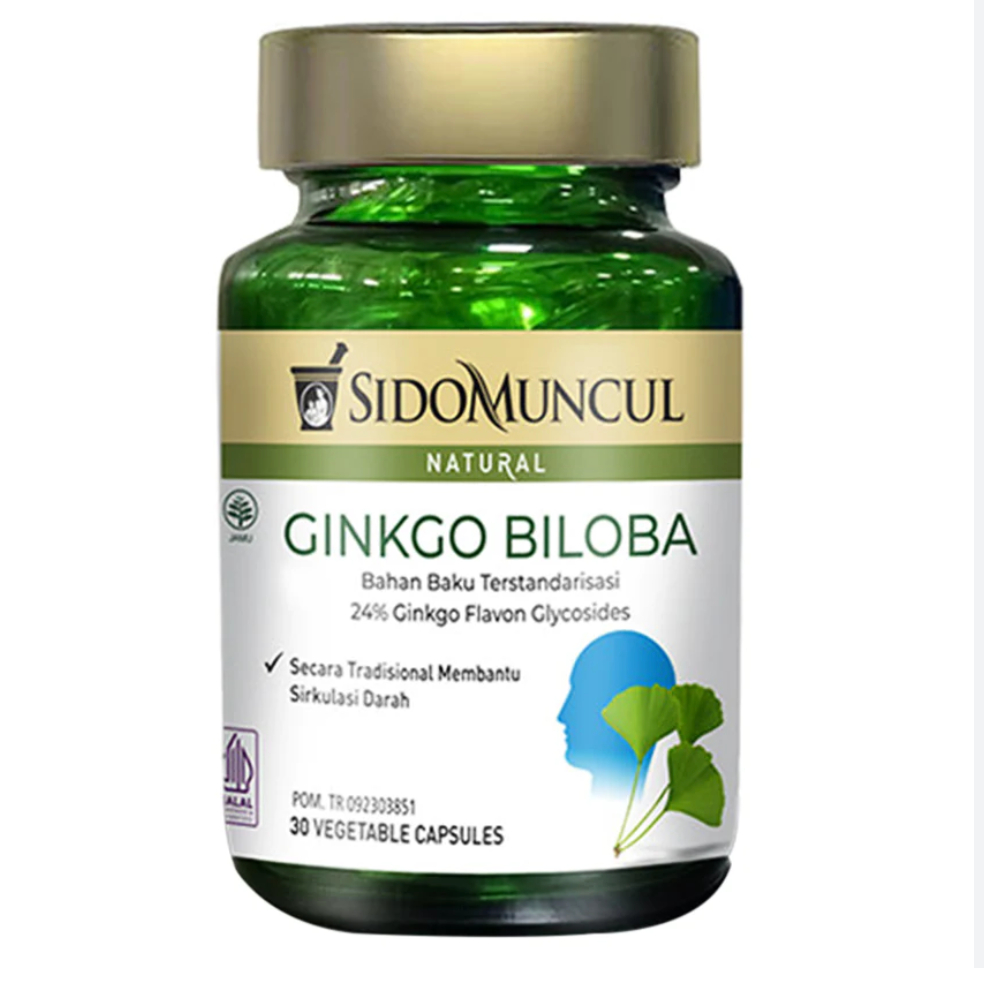 

Sido Muncul Herbal Ginkgo Biloba 30 Kapsul /sidomuncul natural ginkgo biloba