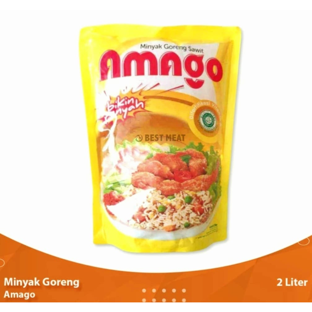 

Minyak Goreng Merk AMAGO kemasan 2 liter/ 2000 ml refill Murah Grosir