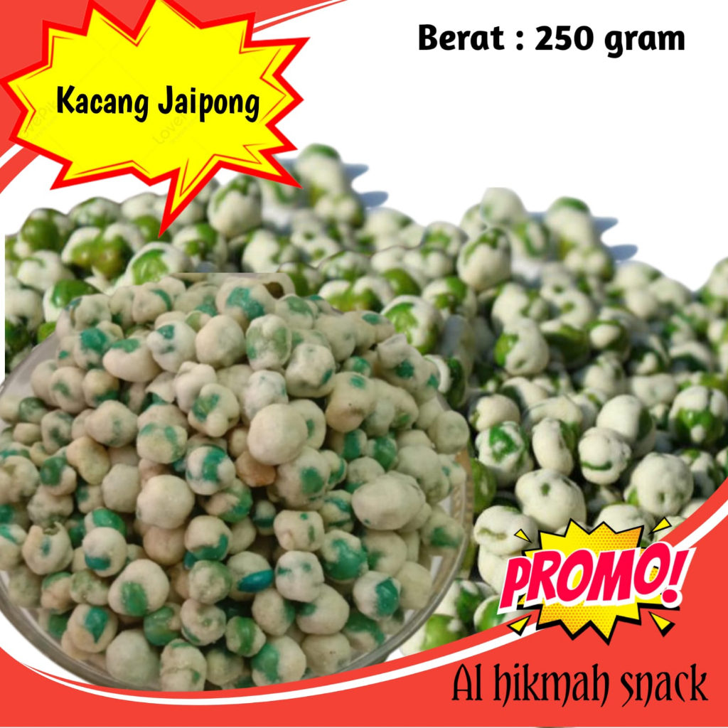 

Kacang Polong jaipong tepung terigu 250 gram