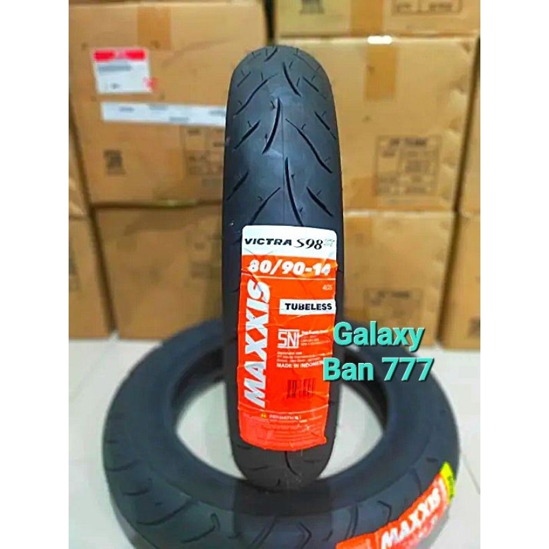 Ban Motor Maxxis 80/90-14 Victra Tubeless Ban Motor Matic Beat Mio