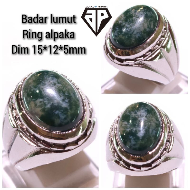 cincin batu badar lumut natural