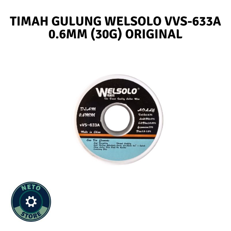 TIMAH GULUNG WELSOLO VVS-633A 0.6MM ORIGINAL