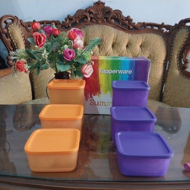 SUMMER FUN / RAINBOW COLLECTION ( per Set isi 6 pc) TUPPERWARE 100 % NEW ORIGINAL