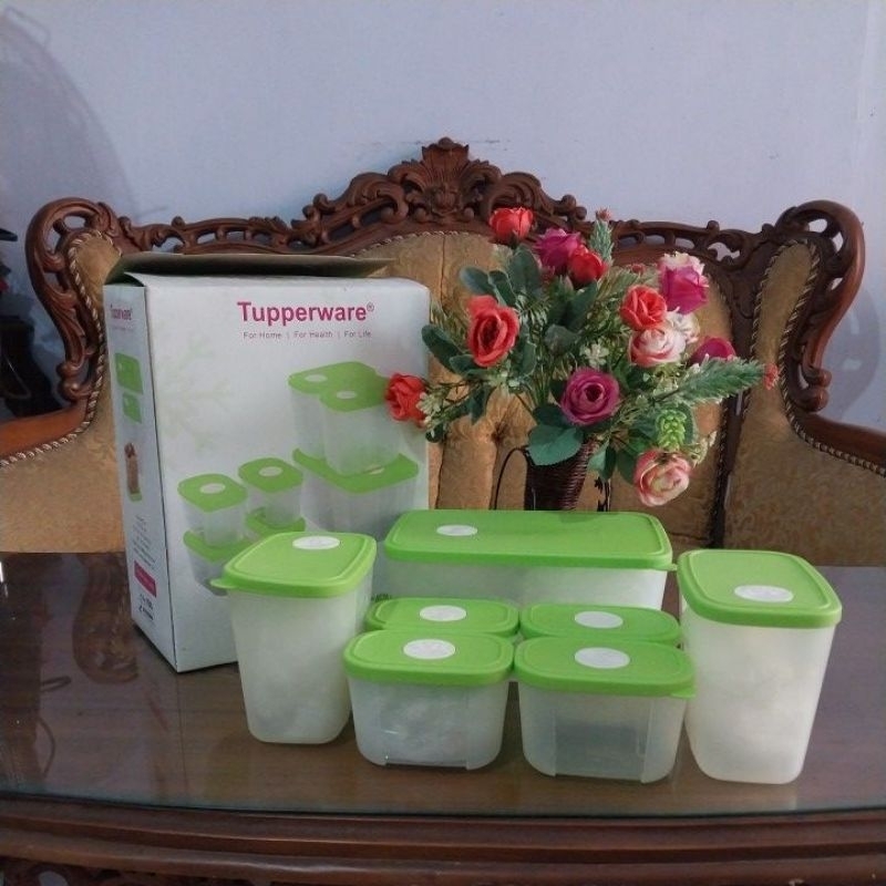 FRIZY GREEN COLLECTION TUPPERWARE, 100 % NEW DAN ORIGINAL.350k + admin