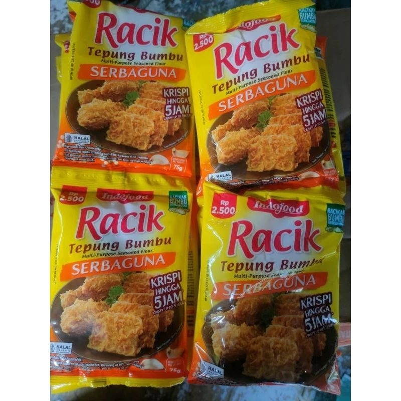 

RACIK TEPUNG BUMBU SERBAGUNA 75Gr ISI 10PCS