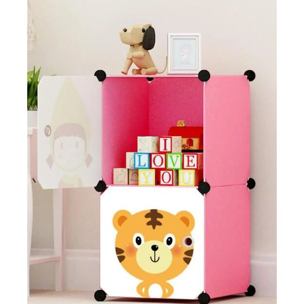 Lemari 2Susun Lemari Plastik 2Tingkat Lemari Pakain Anak Lemari Buku Lemari Lisa Plastik