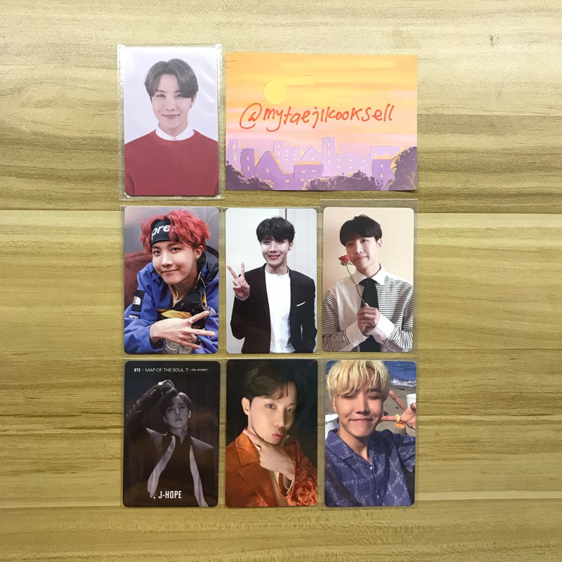 BTS PHOTOCARD JHOPE HOSEOK CARD TICKET MOTS ONE MEMORIES 2017 DVD SUPREME 2018 PRESIDEN 2019 BUNGA P
