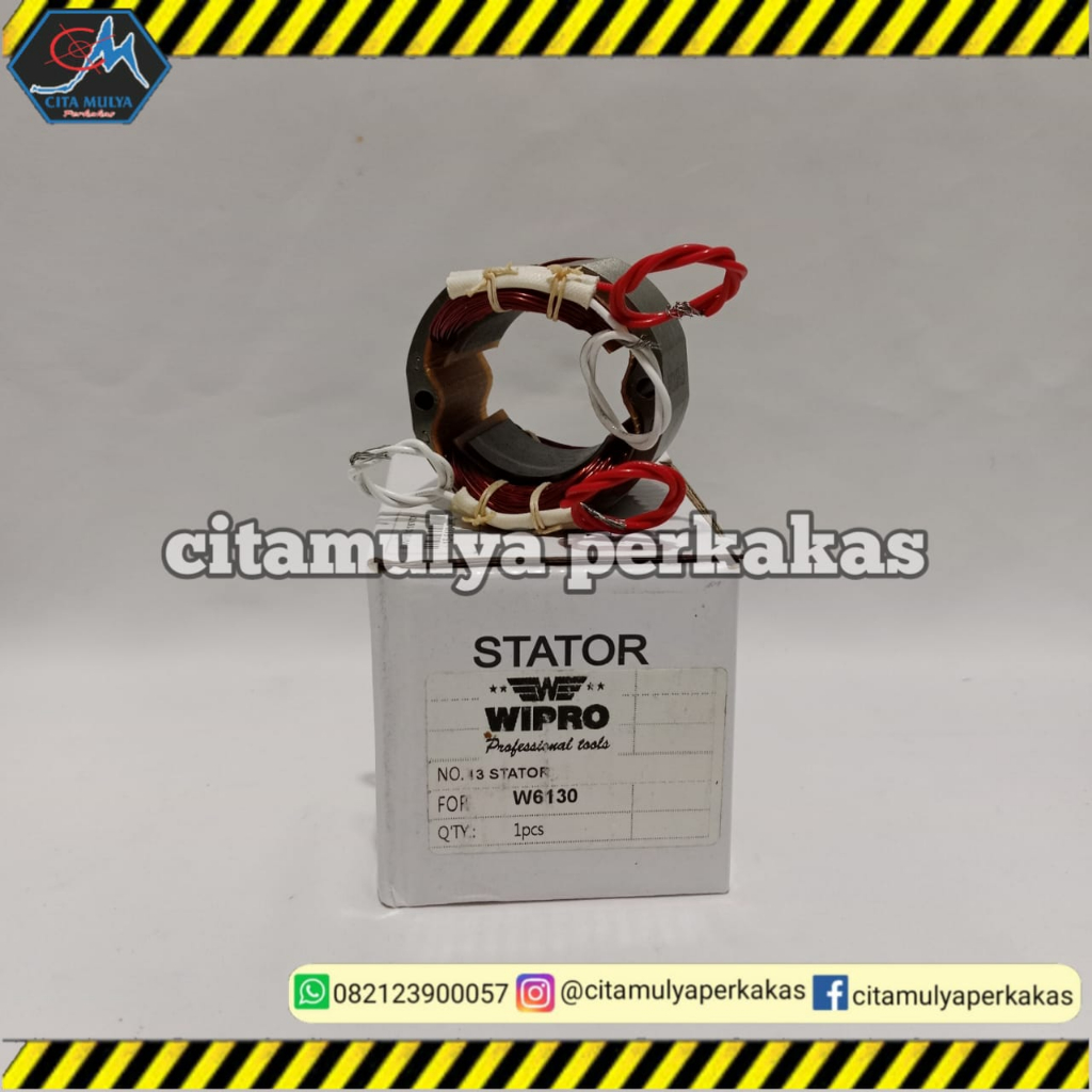 Wipro Stator W6130 / Pel / Gulungan Sepul Untuk Mesin Bor Wipro W6130