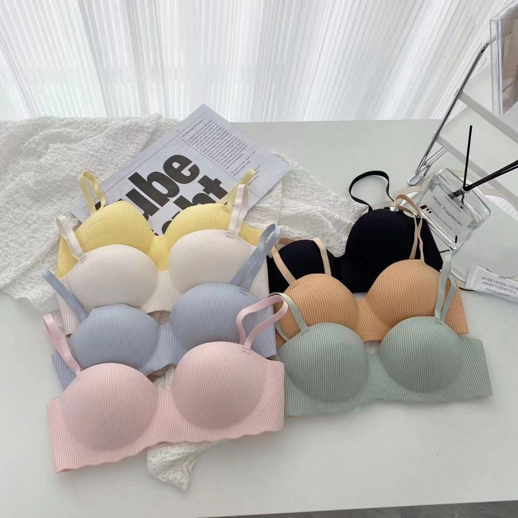 Summer bra push up light and small chest gathered comfort simple bh WARNA
