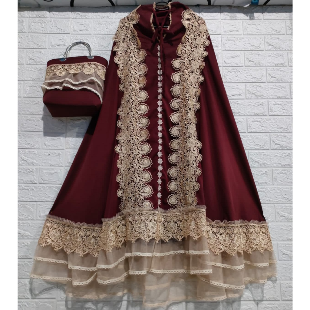 Mukena Mewah Dewasa Terbaru 2023 Renda Sultan