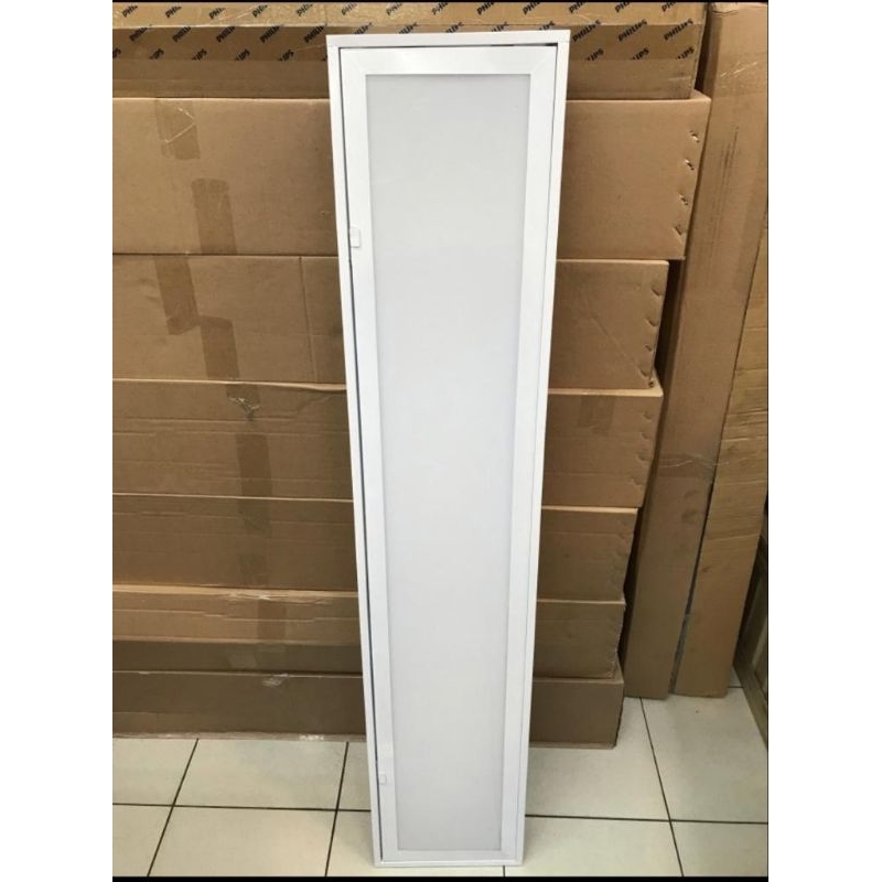 kap lampu TKI Acrylic susu 2x36 Komplit full set Philips