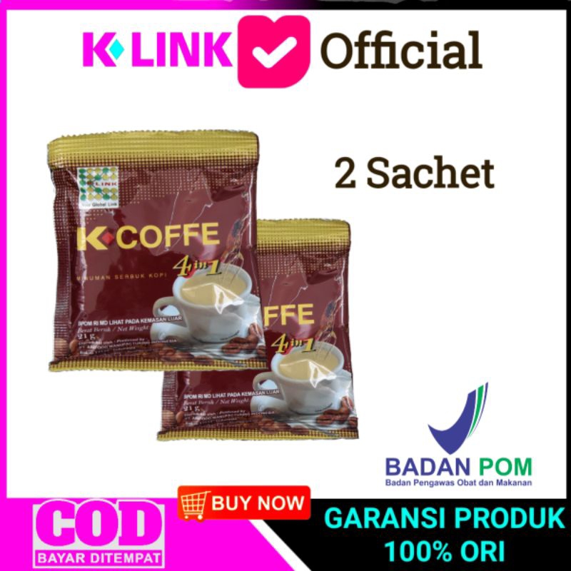 

KOPI GINSENG 4 IN 1 ORIGINAL K LINK 2 SACHET KOPI PENAMBAH STAMINA
