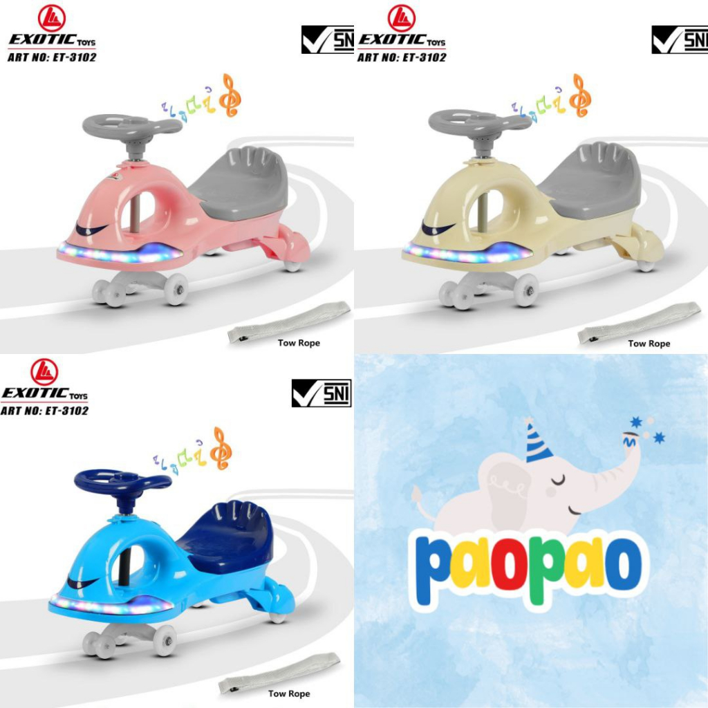 SWING CAR ET - 3102 EXOTIC RIDE ON TOYS