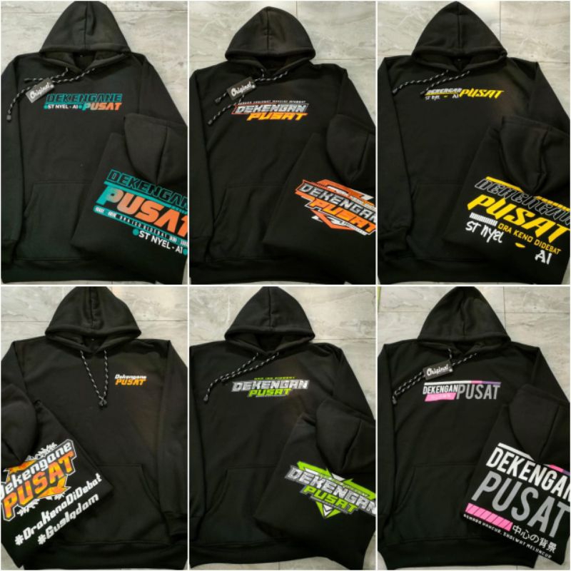 Jaket Hoodie DEKENGAN PUSAT Jumbo Tebal Halus Premium
