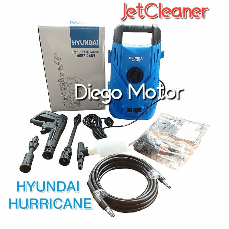 HYUNDAI HURRICANE Mesin Jet Cleaner Listrik  Cuci Motor Mobil Steam Doorsmeer AC Washer