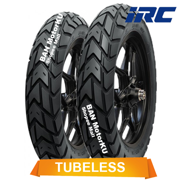Paket IRC GP 5 ( GP5 ) ukuran 80/90-14 & 90/90-14 Ban Motor Matic Tubeless Semi Trail / Dual purpose