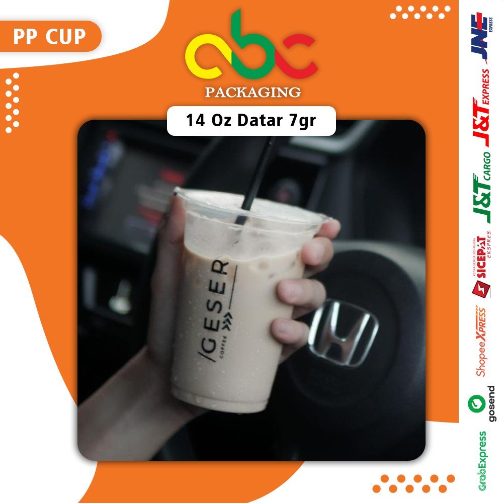 Sablon Cup Datar 14 Oz, 16 Oz, 18 Oz Starindo (7-8 Gram)