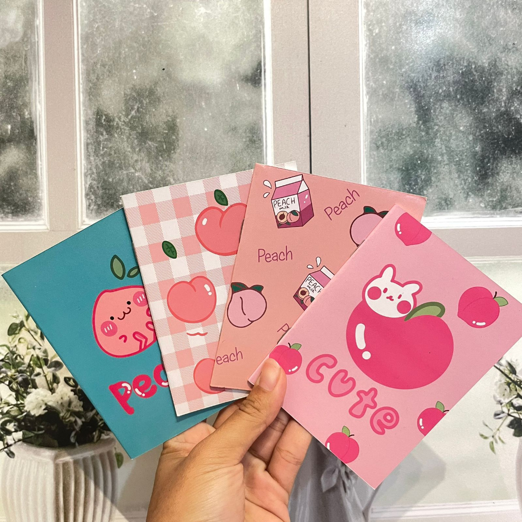 

BUKU TULIS BERGARIS BUAH PEACH A6 kebutuhan anak sekolah note book buku tulis bisaCOD buku lucu imut karen fancy lucu termurah import