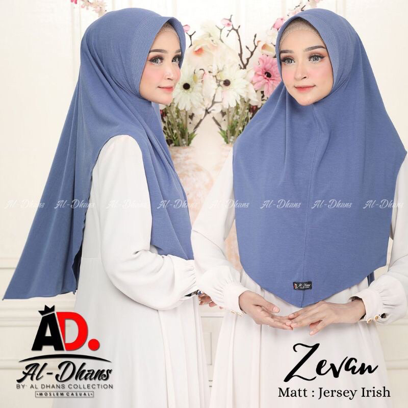 Ayraa Hijab❣️ Jilbab Instan Zevan Jersey Irish Original Al Dhans Collection