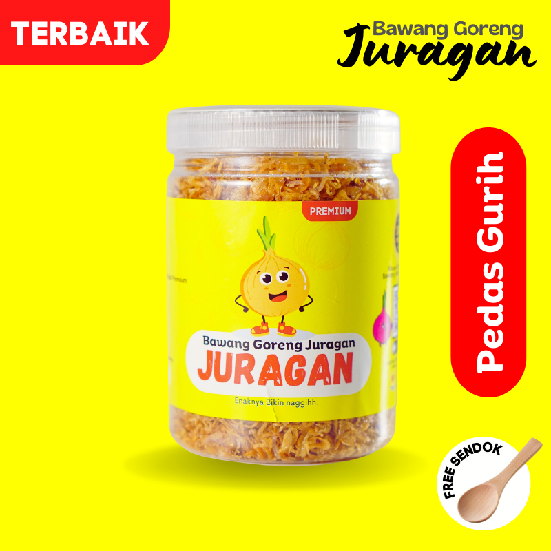 

Bawang Goreng Asli Pedas Gurih JURAGAN BAWANG Kriuk Free Ongkir Free Sendok Bisa COD