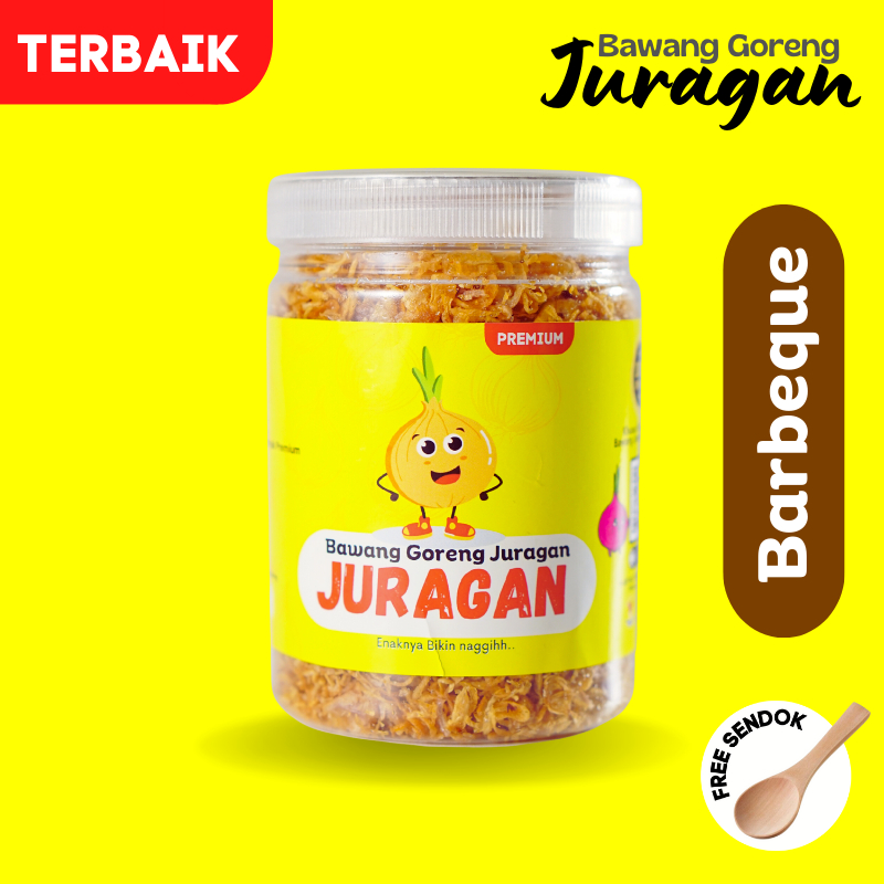 

Bawang Goreng Asli Barbeque JURAGAN BAWANG Kriuk Free Ongkir Free Sendok Bisa COD