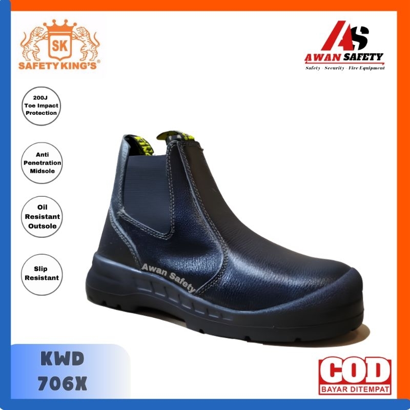 Sepatu Safety King KWD 706X Original/ Safety Shoes Kings Asli/ Sepatu Kerja Safety Pria ujung Besi