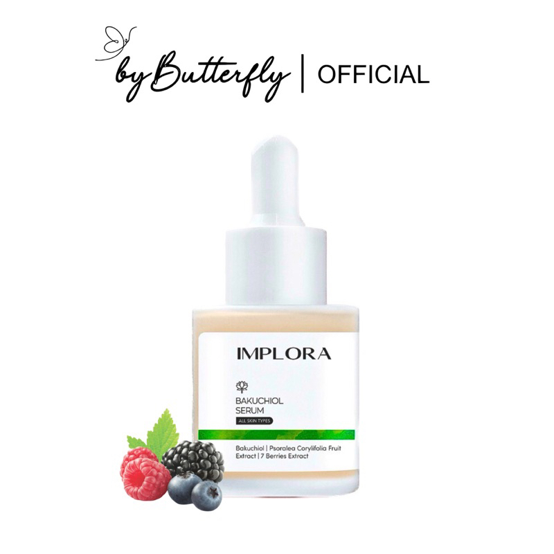 IMPLORA Bakuchiol Serum 20ml | Serum Wajah Glowing