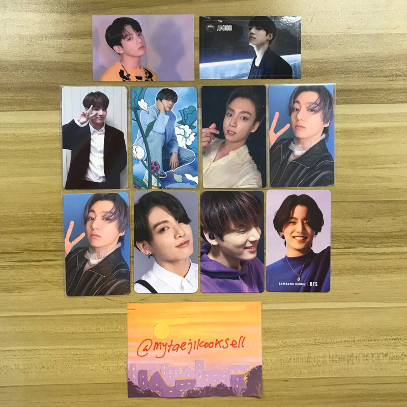 BTS PHOTOCARD JUNGKOOK JK PC BINGO POP UP PERSONA DNW DARK & WILD MEMORIES 2018 DVD THE JOURNEY UMS 