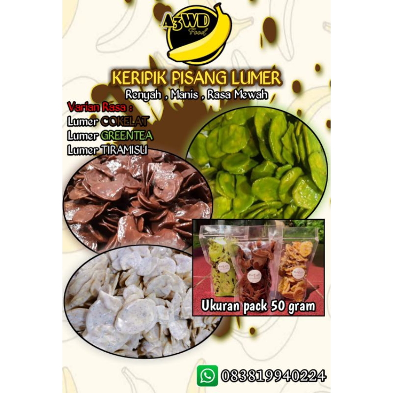 

kripik pisang lumer krispi renyah enak