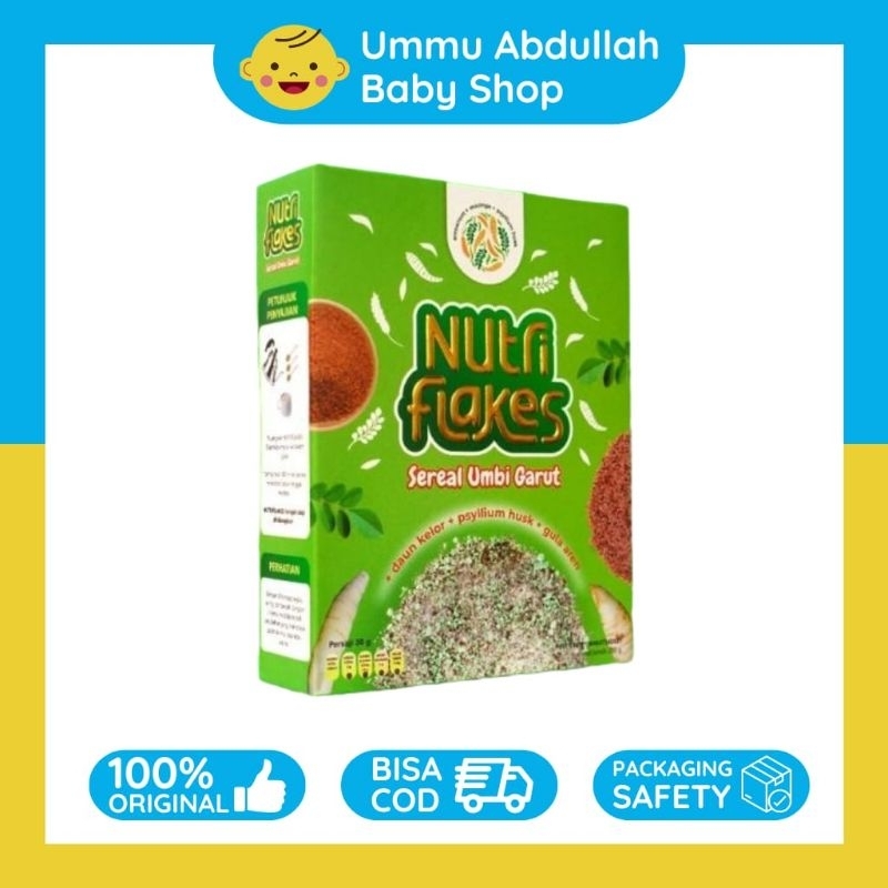 Nutriflakes Makassar - Sereal Umbi Atasi Asam Lambung, GERD, Gangguan Pencernaan Original 280 gram