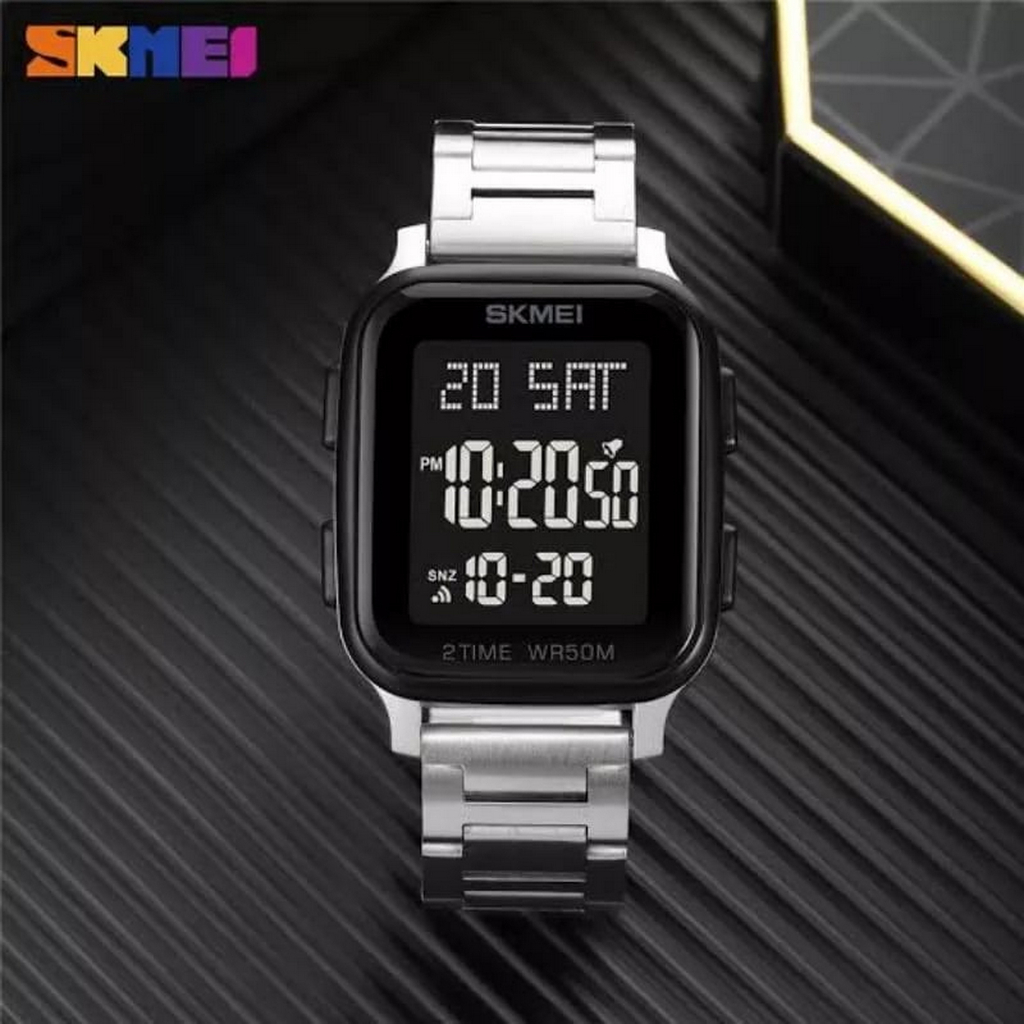 Jam Tangan Pria SKMEI 1859 Digital Rantai