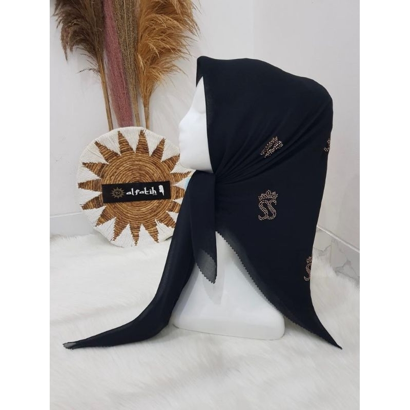 BELLA SQUARE LASER CUT PAYET SEGI EMPAT POLLYCATTON PAYET HIJAB BELLA SQUARE LC PAYET