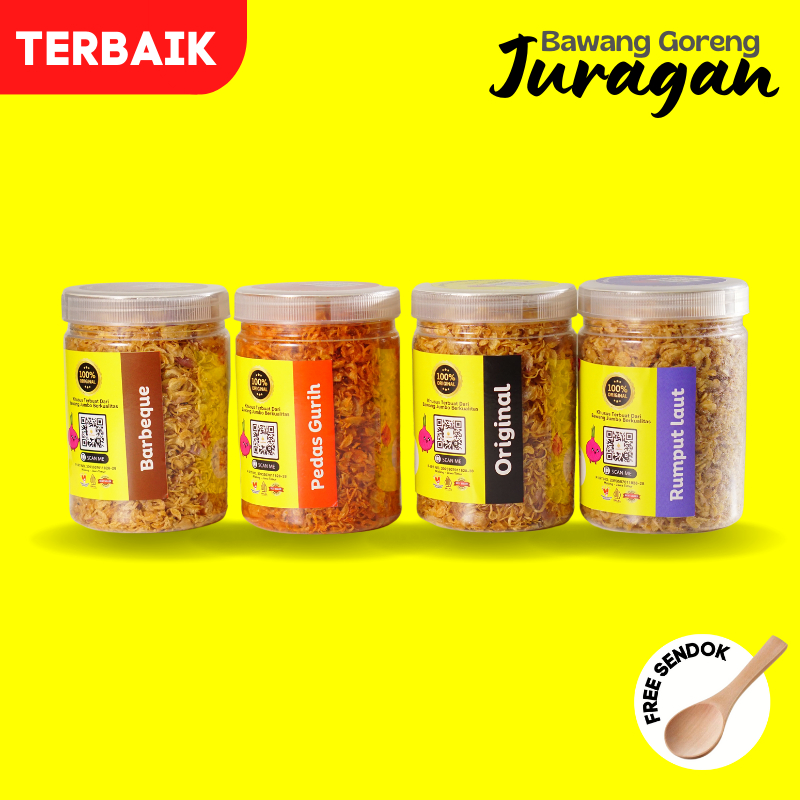 

Bawang Goreng JURAGAN Bawang All Variant Kriuk Free Ongkir Free Sendok Bisa COD