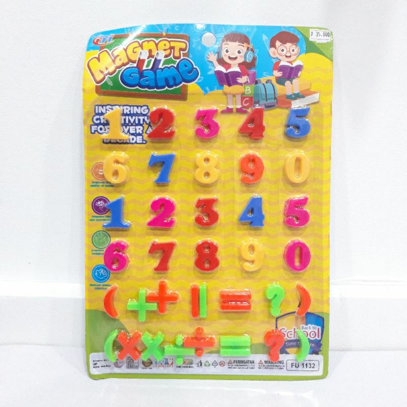 Magnetic Number Angka Dan Huruf Hijaiyah