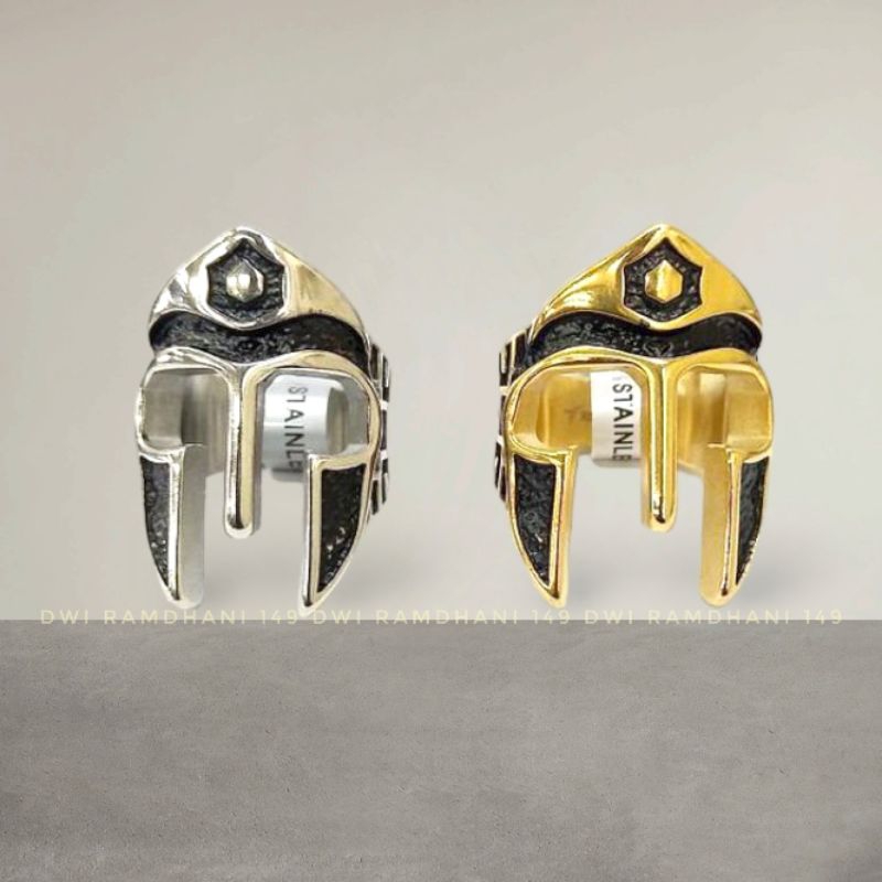 Cincin Titanium SPARTAN Pria SUKSES Anti Karat