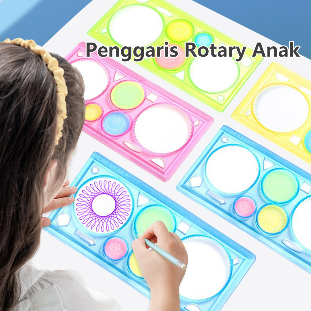 

JOYOBABY Penggaris Rotary/Penggaris Ajaib/Garisan Rotary bunga/spirograph geometrik ruler