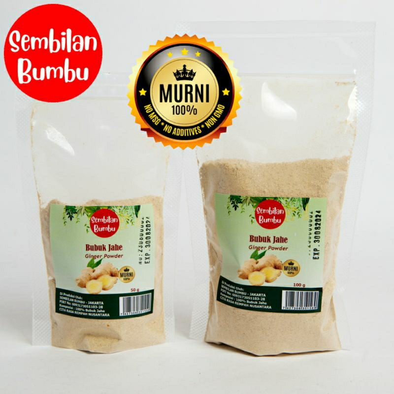 

Jahe Bubuk / Ginger Powder Pouch Sembilan Bumbu