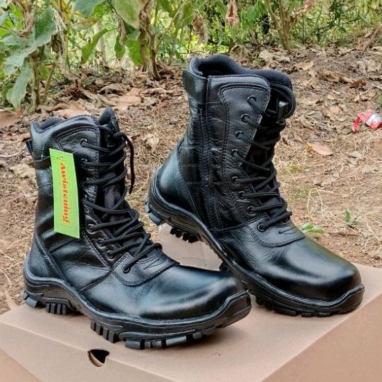 sepatu PDL TNl model jatah lama Awisteuing kulit