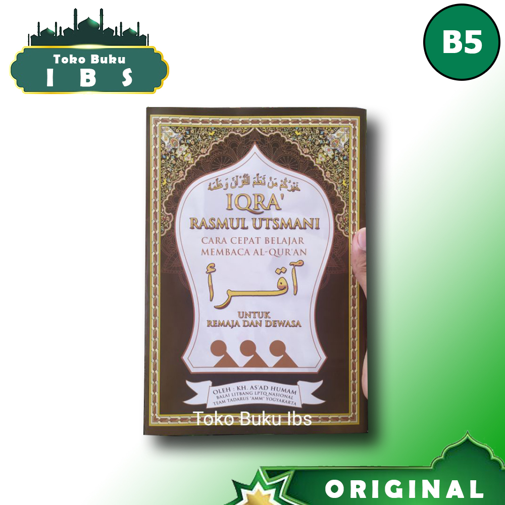 Iqro Rasmul Utsmani UKURAN BESAR B5 - Untuk Remaja Dan Dewasa