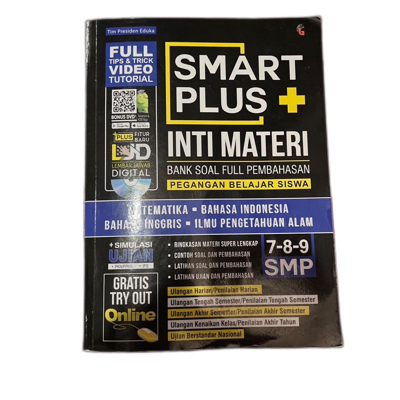 Murah Ori-Buku Pelajaran SMP SMART PLUS INTI MATERI Bank Soal SMP Plus Pembahasan
