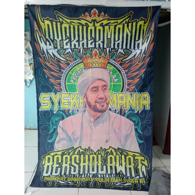 FREE ONGKIR 0%, BENDERA TERLARIS + COD + BENDERA SYEKHERMANIA 120X80CM, FREE ONGKIR, BENDERA SHOLAWA