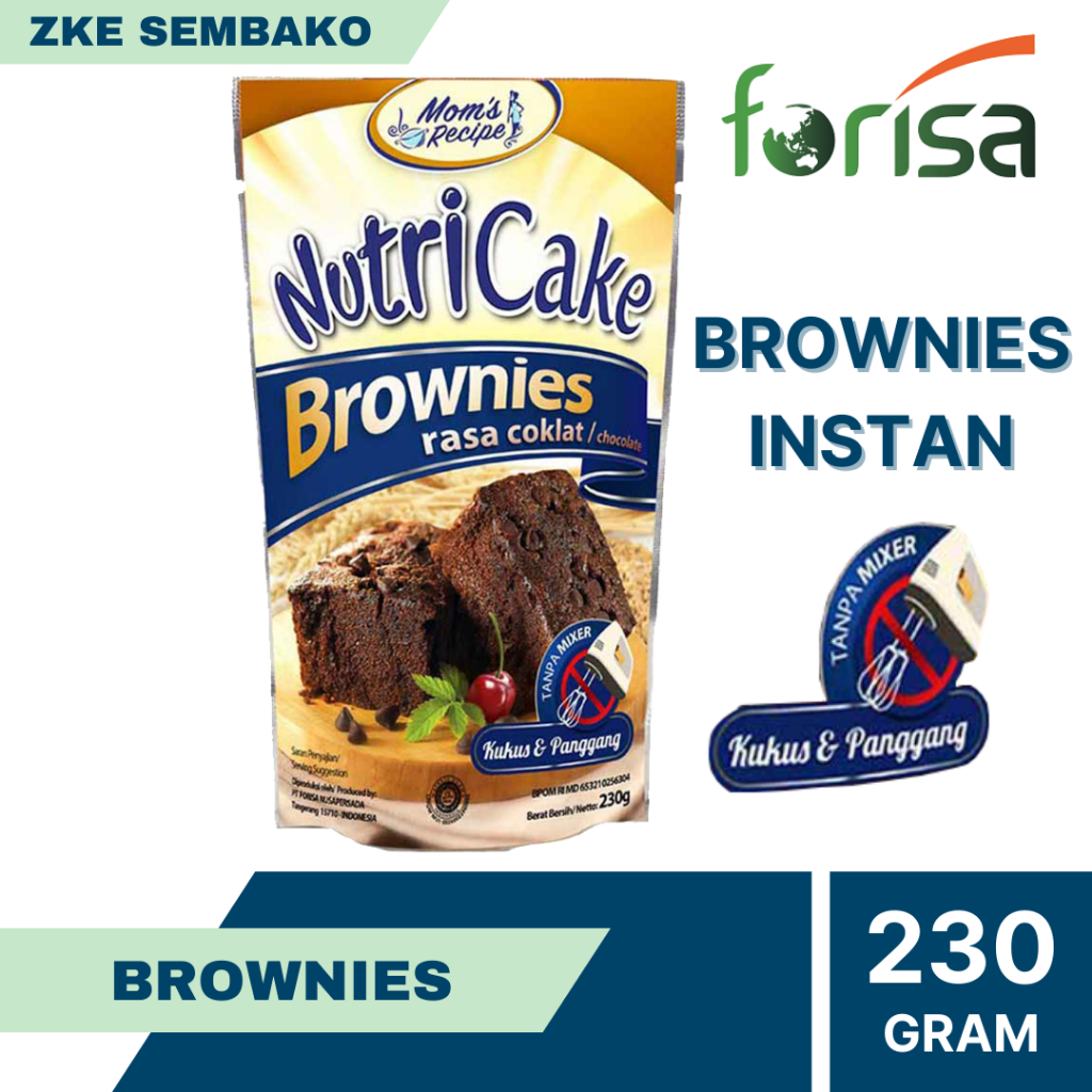 

Nutricake Brownies / Brownies Instan 230gr