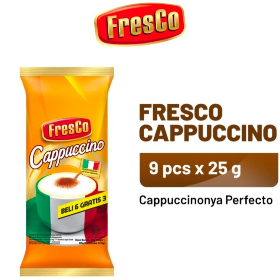 

kopi fresco cappucino 9 sachet