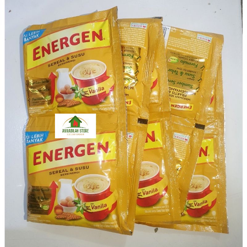 

Energen Vanila 32gr Renceng isi 10 sachet Termurah