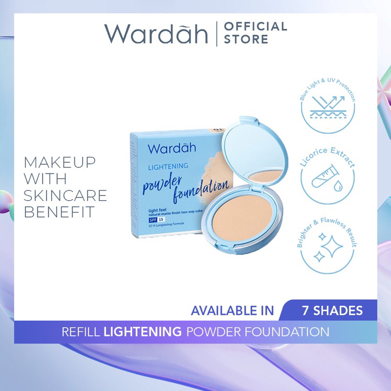 Wardah Lightening Powder Foundation / Refil Powder Foundation