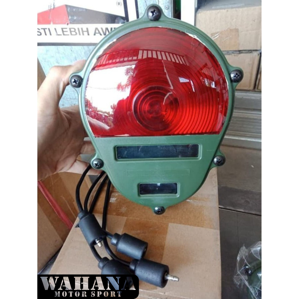 Tail Light Stop Lamp Lampu Belakang Militer Tengkorak Jeep Willys